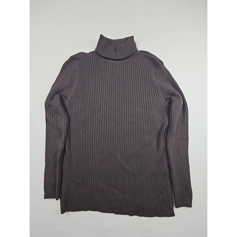 Lane Bryant Women's Plus Size 18 Brown Turtleneck Sweater‎  Long Sleeve